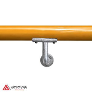 Close-up of ModuClamp handrail wall bracket for safety and support.
