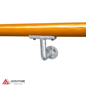 Close-up of ModuClamp handrail wall bracket for safety and support.