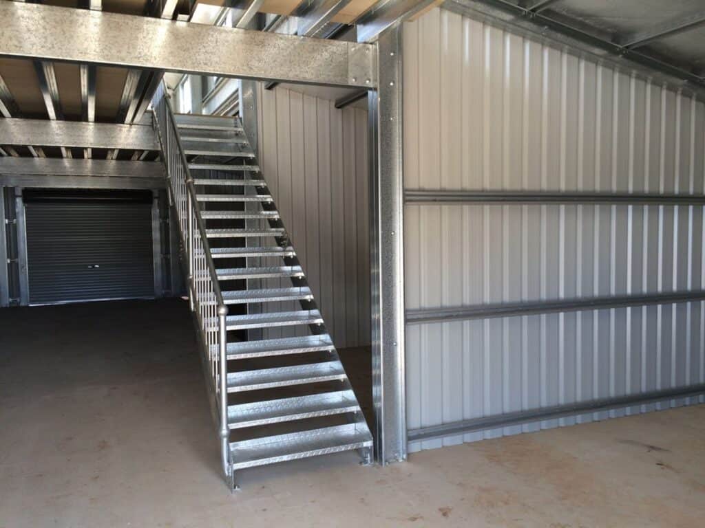 Heavy Duty Steel Staircase with GAL Safety Balustrade