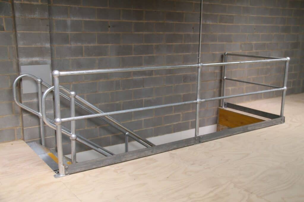 Mezzanine Railing Around Stairwell