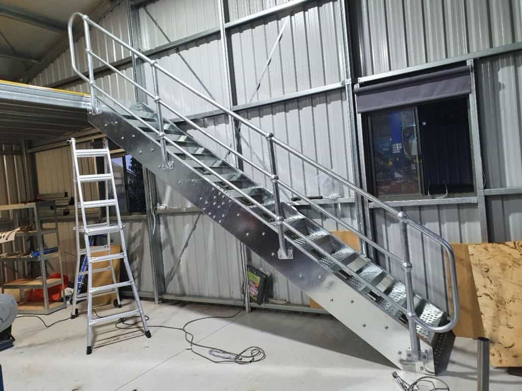 Light Duty Staircase with 3 Rail Type