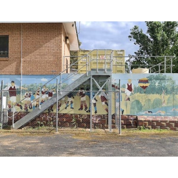 Bolt Together Steel Staircase Kits - Straight​ with Landing - Image 4