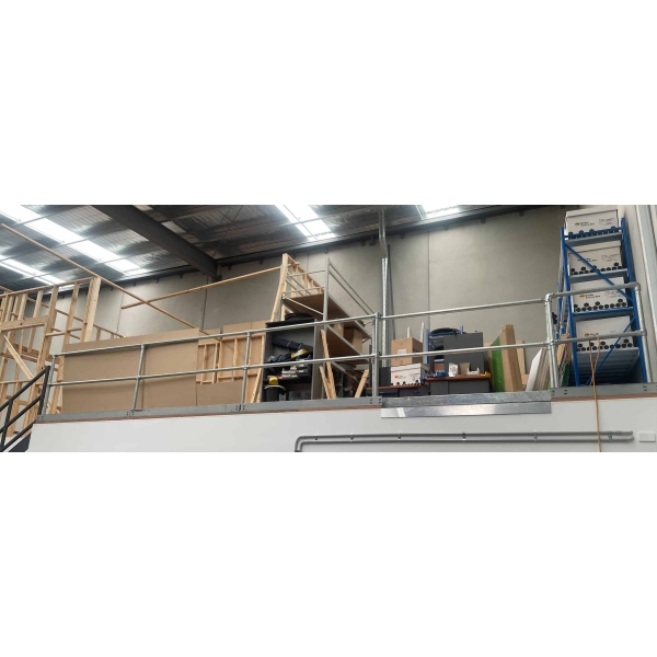 2 Pipe + Kick Plate Railing Intermediate Posts - Image 4