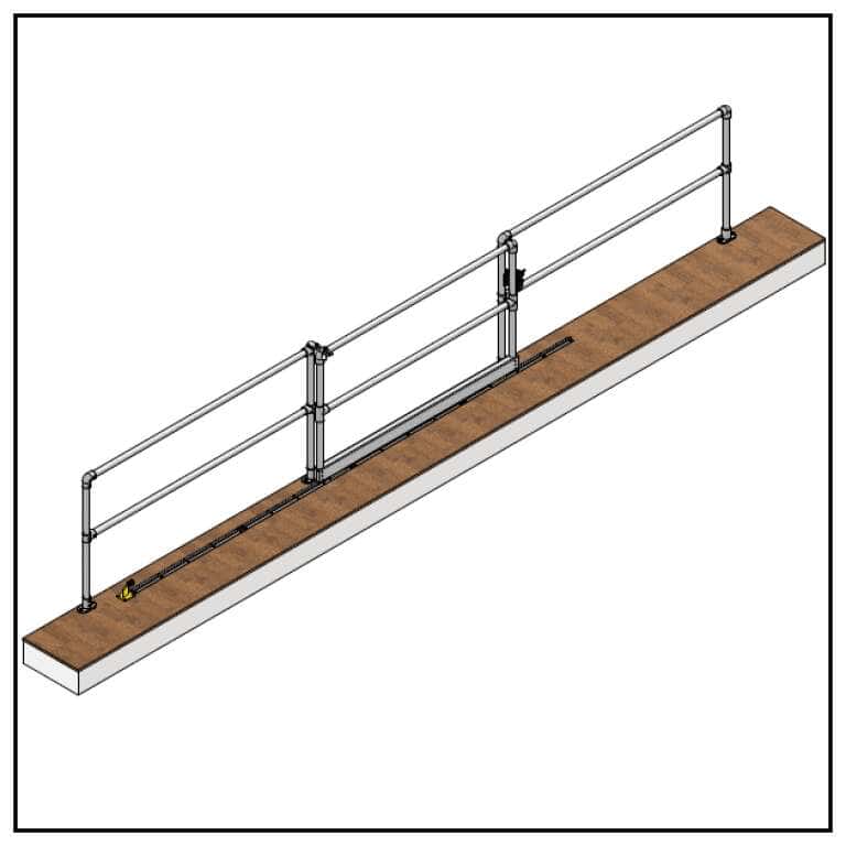 Sliding Safety Railing Railing Sliding Gate - Advantage Industries