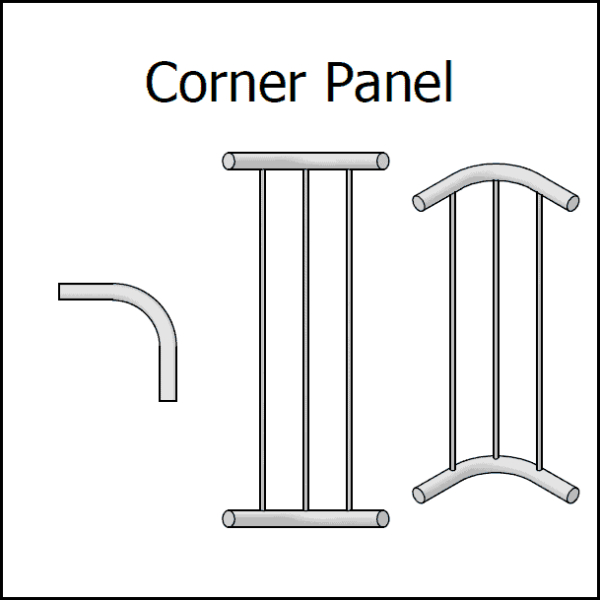 Balustrade Panel - 90 Degree Corner