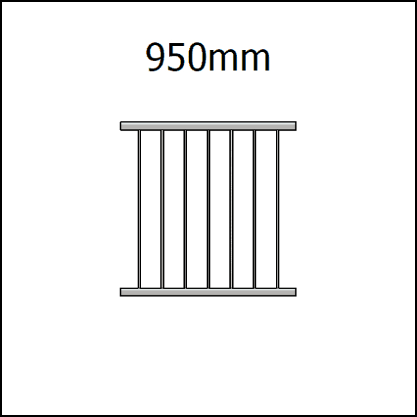 Balustrade Panel - 950mm