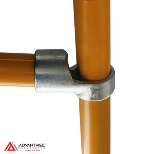 Close-up of ModuClamp 148 swivel tee fitting for pipe connections.