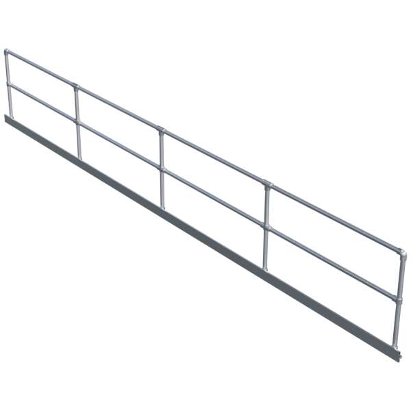 2 Pipe + Kick Plate Railing Corner Posts - Image 5