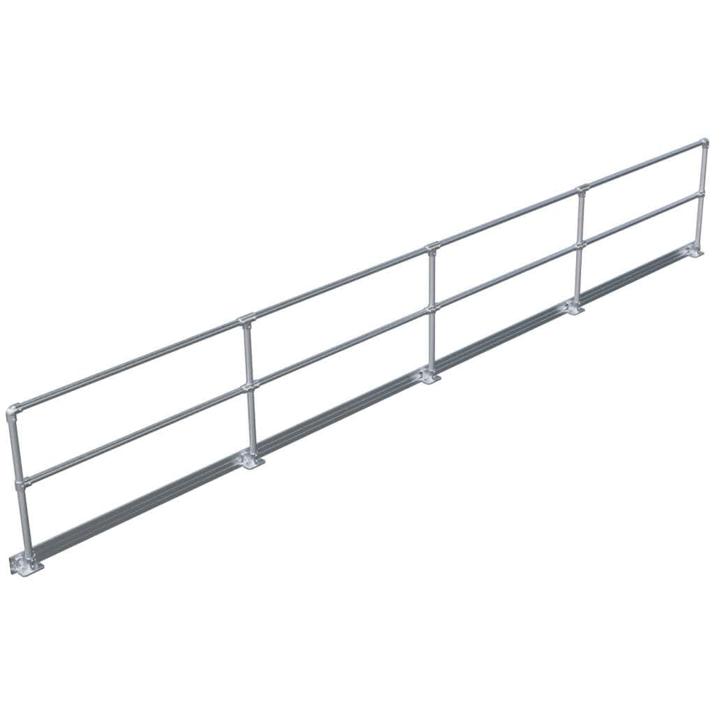 2 Pipe + Kick Plate Railing Corner Posts - Advantage Industries