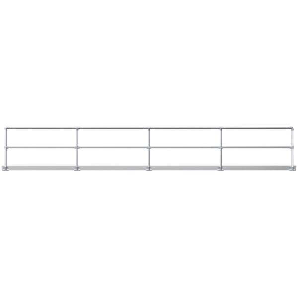 2 Pipe + Kick Plate Railing Corner Posts - Image 3