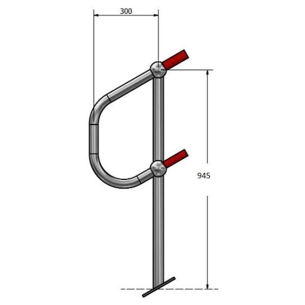 Angle Mount Post With Closurebend
