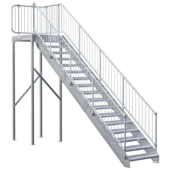 EasyStair H — With Landing Kit And ModuBal Both Sides
