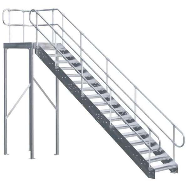 EasyStair K — With Landing Kit And ModuRail Both Sides