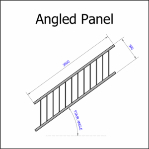 ModuBal - Short Stair Panel - 2000mm