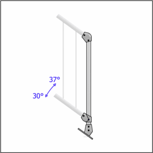 ModuBal - Stair Bottom Post - Top Mount - Details