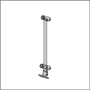 ModuBal - Stair Mid Post - Top Mount
