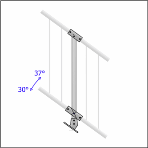 ModuBal - Stair Mid Post - Top Mount - details