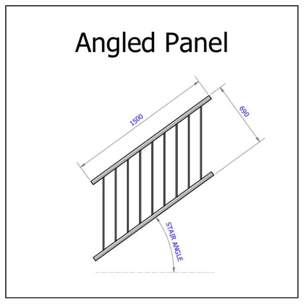 Balustrade Stair Panel 1500mm