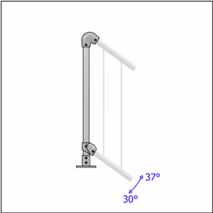 ModuBal - Stair Top Post - Top Mount - Details